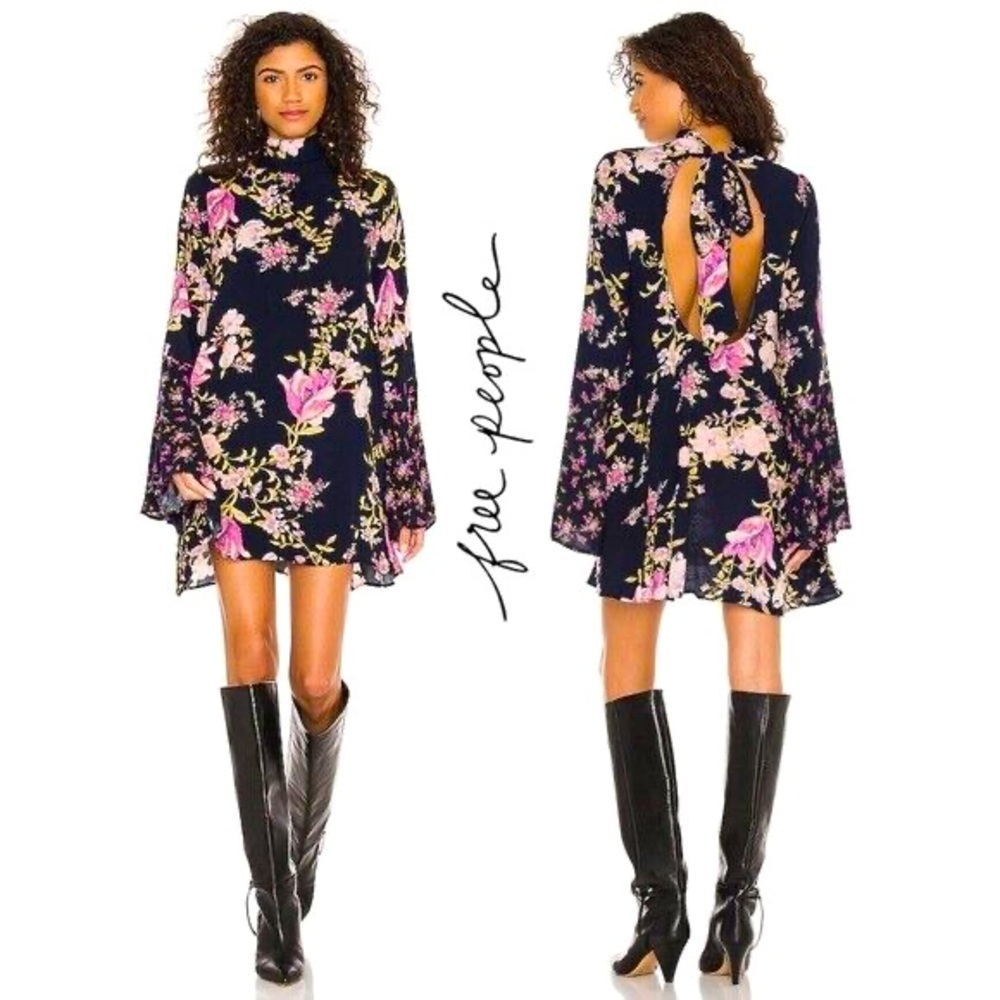 FREE PEOPLE Tate Floral Pink Blue
Midnight Tunic Dress NWT